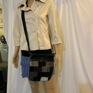 NY & company faux snake print crossbody vintage